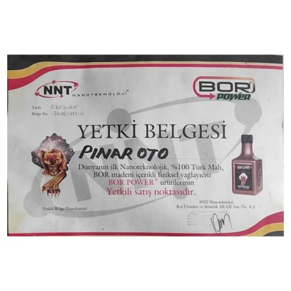 Nnt Bor Power Premıum Motor Koruyucu Yağ Katkısı 250 Ml Orjinal Faturalı Ürün - Görsel 4
