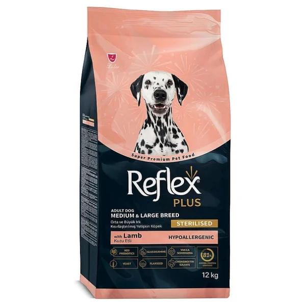 Reflex Plus Kuzu Etli 12 Kg Orta Ve Büyük Irk Kısırlaştırılmış Yetişkin Köpek Maması - Görsel 5