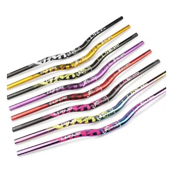 Lunje Alüminyum 31.8 780 Mm Riser Mtb Gidon Bisiklet Gidonu Mavi Siyah - Görsel 9