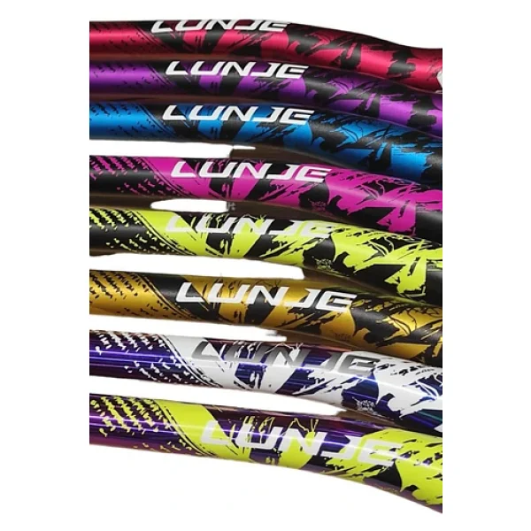 Lunje Alüminyum 31.8 780 Mm Riser Mtb Gidon Bisiklet Gidonu Mavi Siyah - Görsel 5