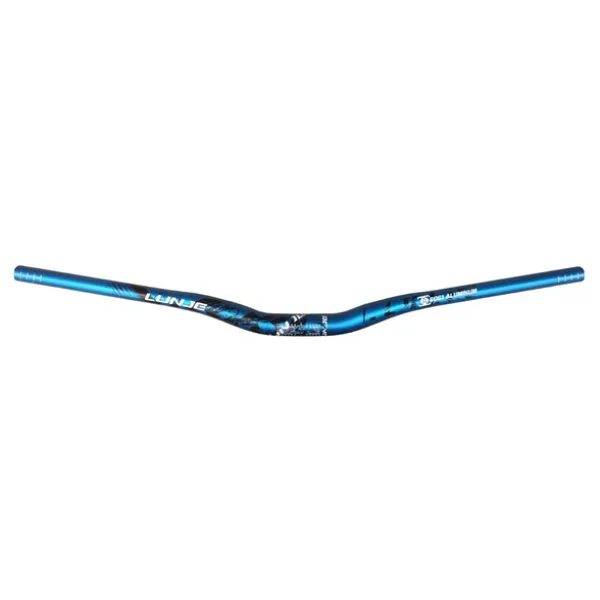 Lunje Alüminyum 31.8 780 Mm Riser Mtb Gidon Bisiklet Gidonu Mavi Siyah - Görsel 3