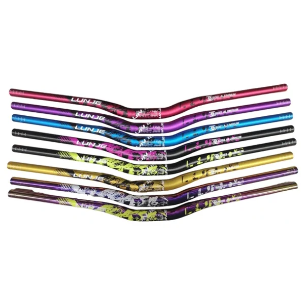 Lunje Alüminyum 31.8 780 Mm Riser Mtb Gidon Bisiklet Gidonu Mavi Siyah - Görsel 4
