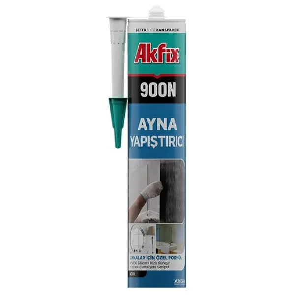 Akfix 900n 280 Ml Şeffaf Ayna Silikonu - Görsel 3