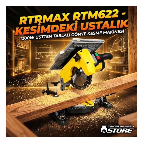 Rtrmax RTM622 1200 W Gönye Testere - Görsel 6