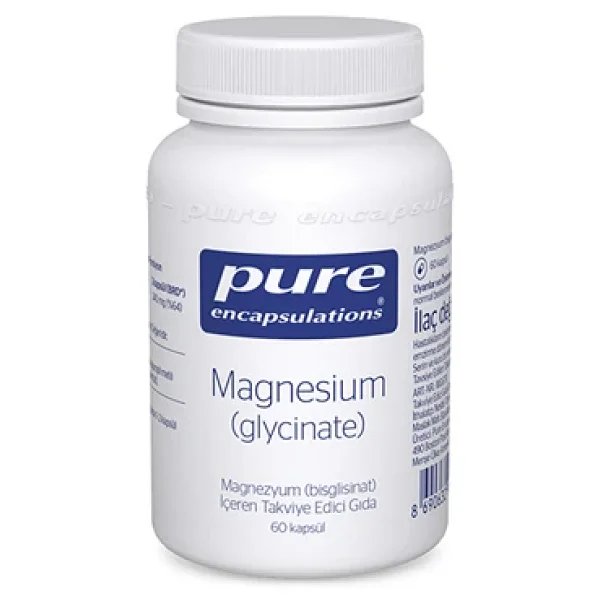 Pure Encapsulations Magnesium (Glycinate) 60 Kapsül Yetişkinler İçin Aromasız Takviye Gıda - Görsel 6