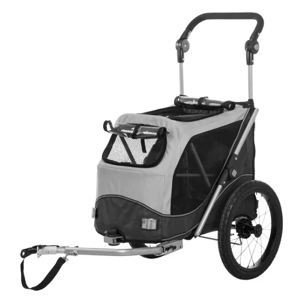 Trixie Bisiklet Römorku Köpekler İçin L Gri - 74 X 95 X 103 Cm - 143 Cm - Görsel 4