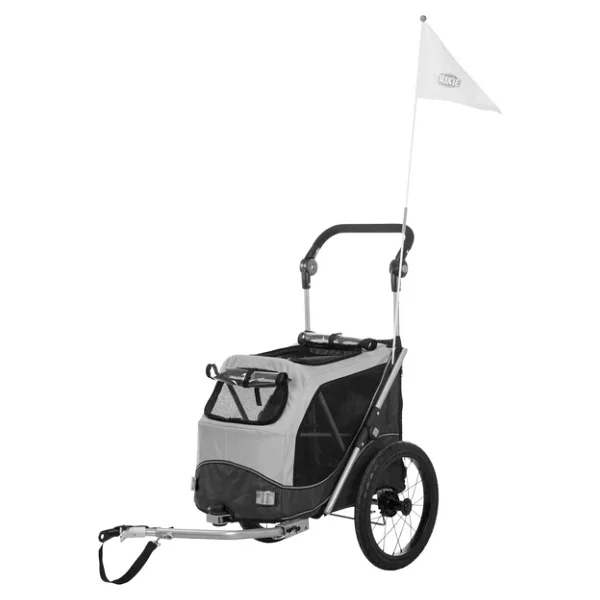Trixie Bisiklet Römorku Köpekler İçin L Gri - 74 X 95 X 103 Cm - 143 Cm - Görsel 5