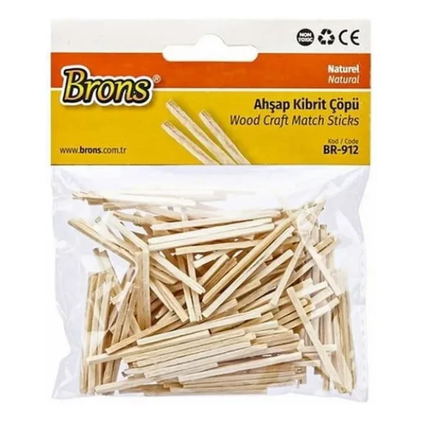 Brons Ahşap Kibrit Çöpü Naturel Br-912 - Görsel 6