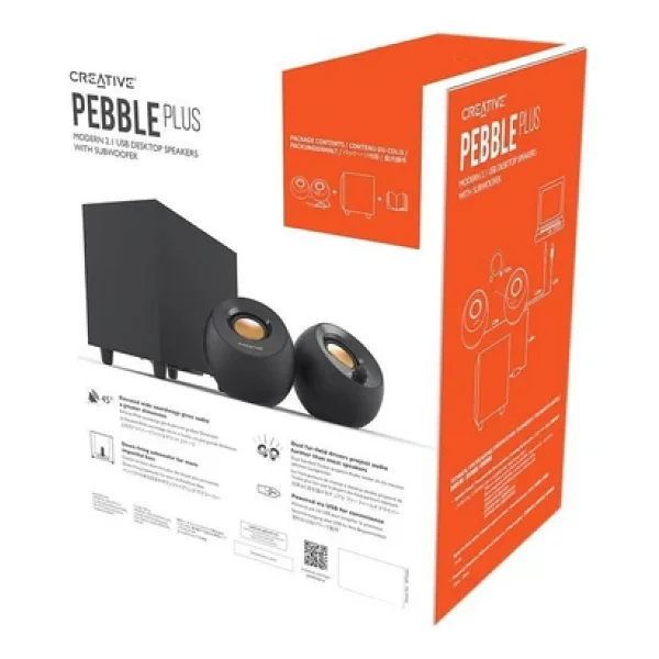 Creative Pebble Plus 2+1 16 W Hoparlör - Görsel 2