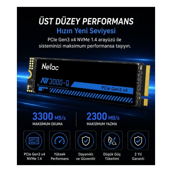 Netac Nv3000q Nt01nv3000q-1t0-E4x 1 TB M.2 SSD - Görsel 8