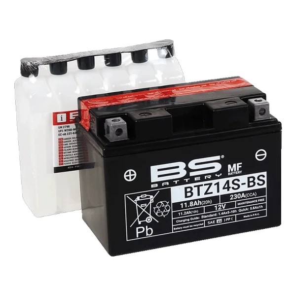 Bs Btz14s-Bs Mf 12 V 11.8 Ah 230 A En Motosiklet Aküsü - Görsel 4