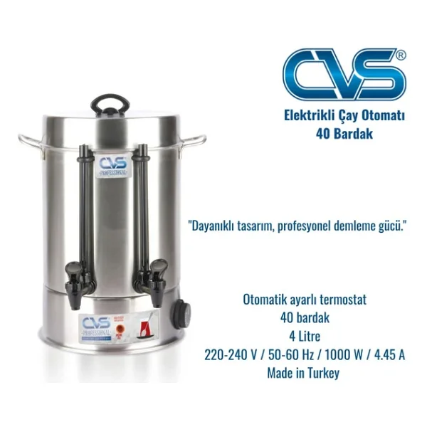 Cvs Dn 91105 Profesyonel 40 Bardak Çay Otomatı - Görsel 5