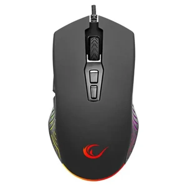 Rampage Spear Smx-G68 Siyah RGB Makrolu Ergonomik Optik Kablolu Oyuncu Mouse - Görsel 4