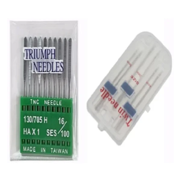Singer Dikiş Makine Iğnesi (12-14-16 Numara 30 Adet) Normal Iğne Ve 2mm-3mm-4mm Çift Iğne 3 Adet Gelecektir - Görsel 4