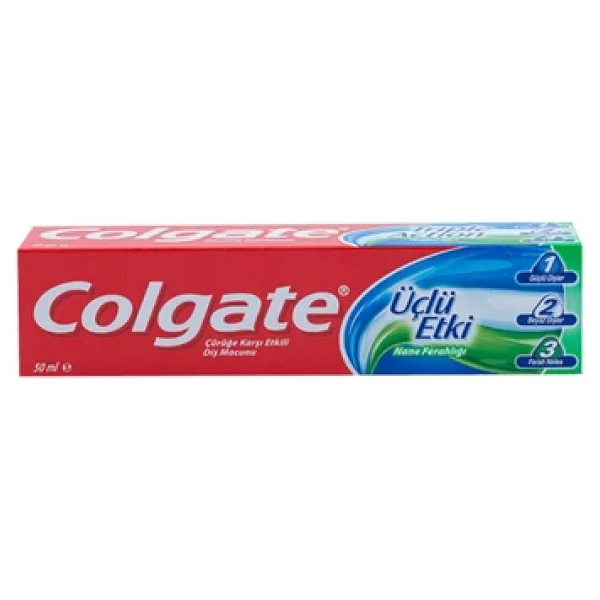 Colgate Üçlü Etki Beyazlatıcı 50 Ml Florürlü Diş Macunu - Görsel 6
