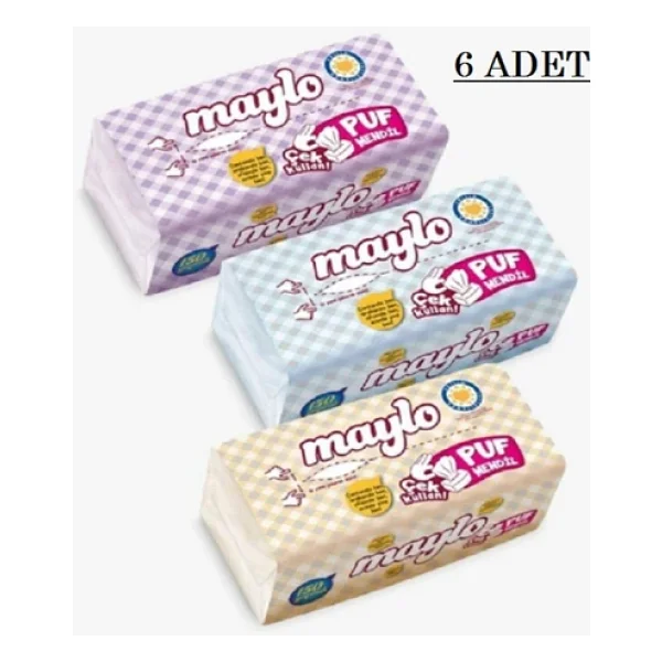 Maylo Puf Kağıt Mendil 150'li 6 Adet - Görsel 4