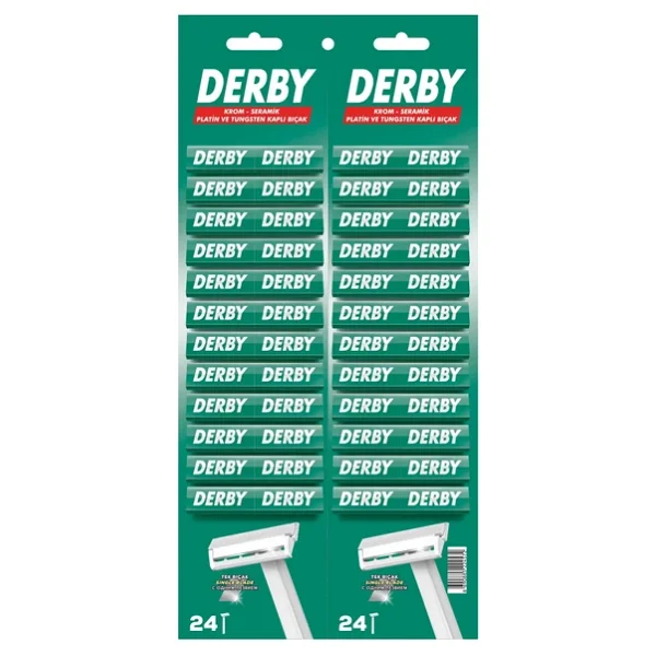 Derby Tek Bıçaklı Kullan At 48 Adet Tıraş Bıçağı - Görsel 3