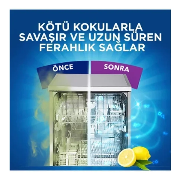 Finish Deo Bulaşık Makinesi Kokusu Limon Ferahlığı 50 Yıkama - Görsel 5