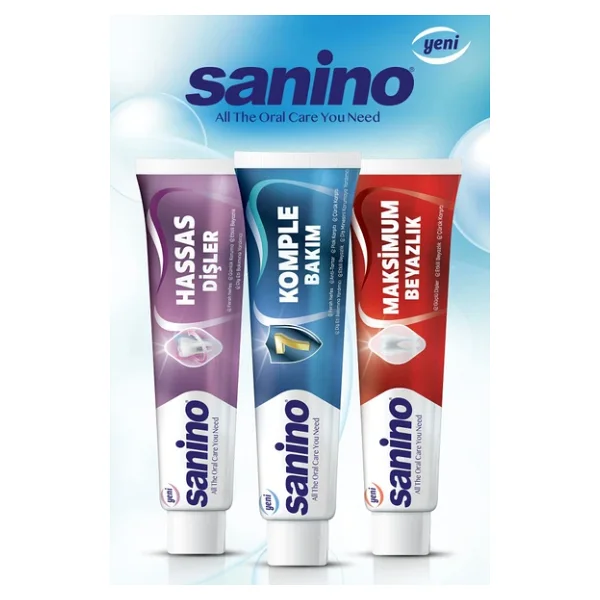 Sanino Komple Bakım 75 Ml 6 Adet Diş Macunu - Görsel 7