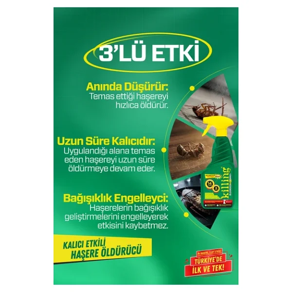 Max Sprey 2'li Eko Set - Böcek İlacı 14 Haşereye Etkili, Karınca 3 Ay Kalıcı 2x500ml - Görsel 6