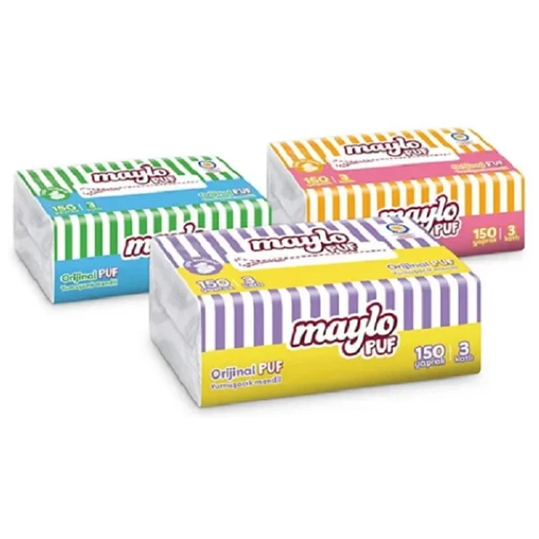 Maylo Ultra Yumuşak Peçete 150 Yaprak X 12 Adet - Görsel 3