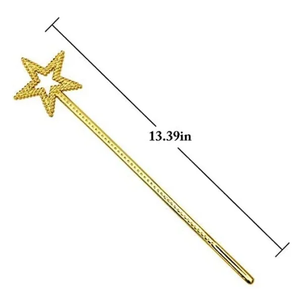 Altın Renk Yıldız Peri Asası Peri Değneği 34 Cm 1 Adet - Görsel 5