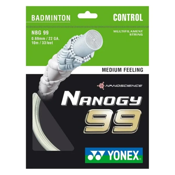 Yonex Nanogy 99 Tekli Badminton Kordajı Beyaz - Görsel 3