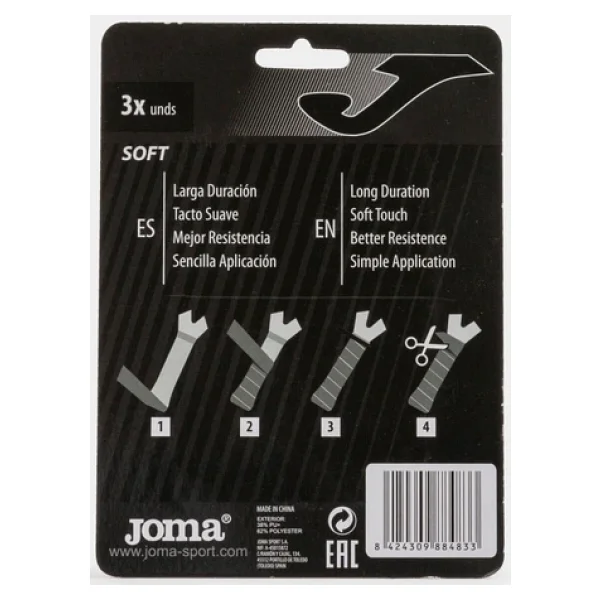 Joma Siyah Tenis Overgrip 3'lü - Görsel 3