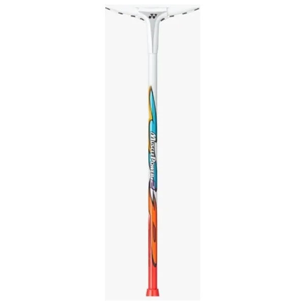 Yonex Muscle Power 2 Kordajlı U Ort. 105g G4 Badminton Raketi - Beyaz Kırmızı - Görsel 5
