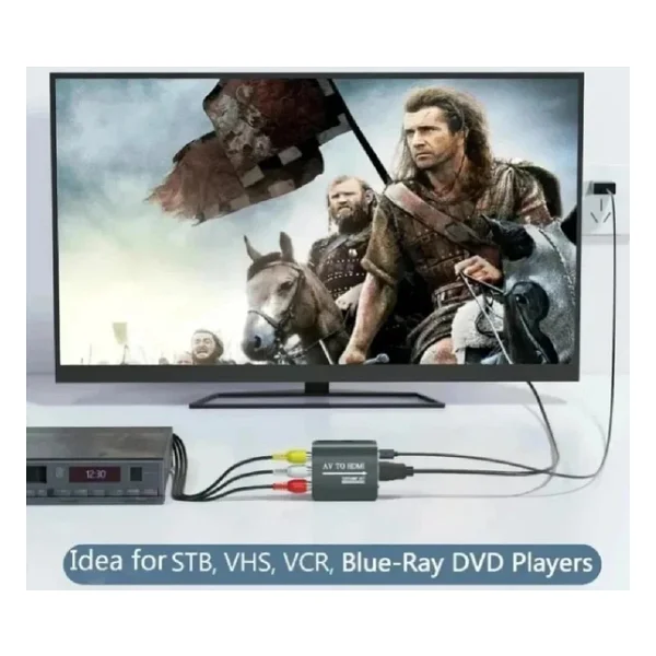 4379 Rca Av To Hdmi Çevirici 3rca Dönüştürücü Adaptör 1080p - Görsel 6