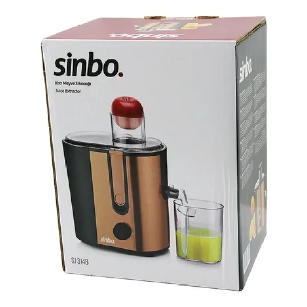 Sinbo Katı Meyve Sıkacağı - Elektrikli - Rose Gold - 450 Ml Meyve Suyu Haznesi - Görsel 3