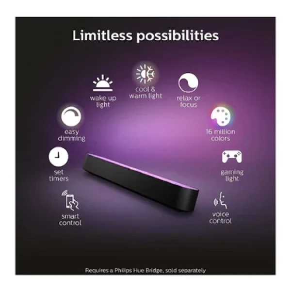 Philips Hue Play 8718696170717 Tekli Paket Akıllı Masa Lambası - Görsel 4