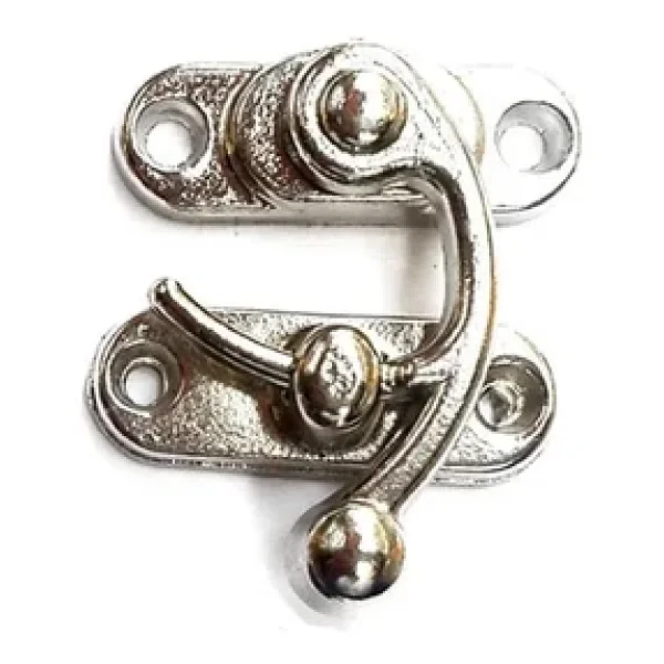 Yay Gözü, Tavla, Ahşap Kutu Klipsi - Minik 20x24 Mm, Nikel, 1 Adet - Görsel 3