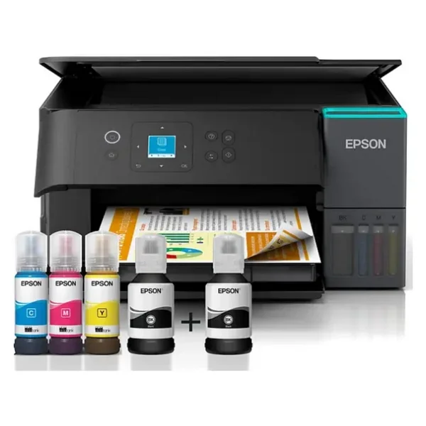 Epson Ecotank L4360 Wi-Fi + Tarayıcı + Fotokopi Renkli Çok Fonksiyonlu Tanklı Mürekkep Püskürtmeli Yazıcı - Muadil Mürekkepli - Görsel 4