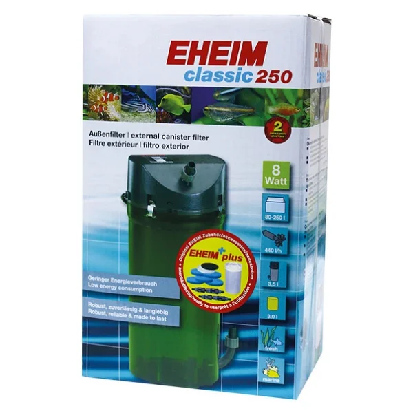 Eheim Classic 250 2213-05 Musluklu Dolu Dış Filtre - Görsel 3
