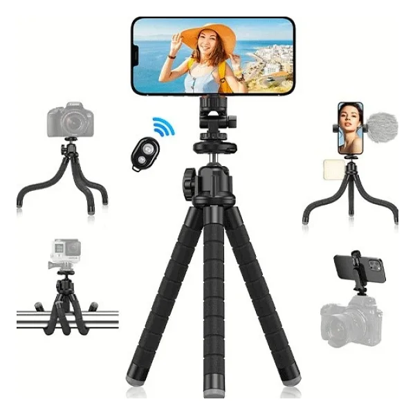 Apexel 360 Derece Dönebilen Ahtapot Tripod - Görsel 7