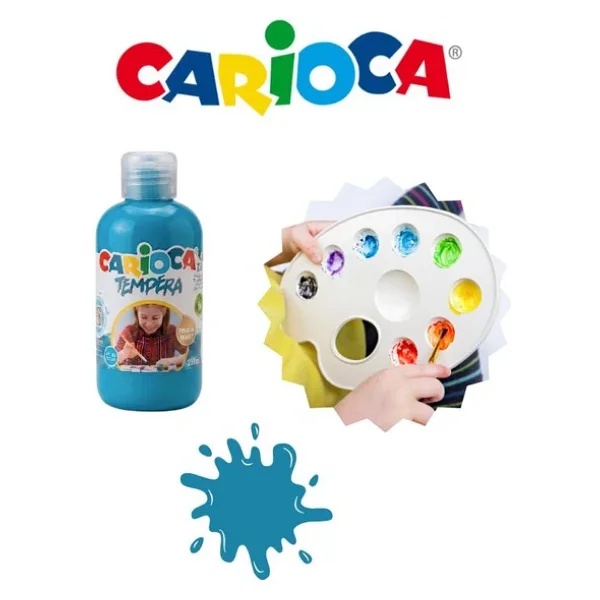 Carioca Süper Yıkanabilir 250 Ml Mavi Tempera Boyası - Görsel 5