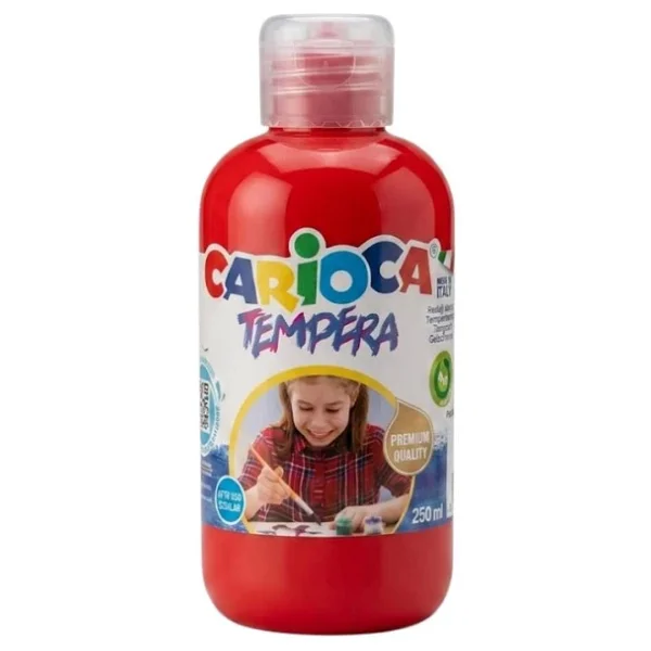 Carioca Süper Yıkanabilir 250 Ml Kırmızı Tempera Boyası - Görsel 4