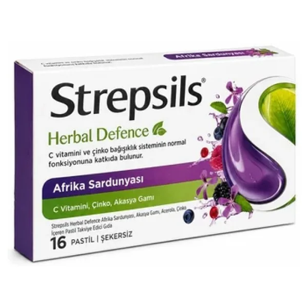 Strepsils Herbal Defence Afrika Sardunyası 16'lı Pastil - Görsel 4
