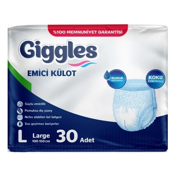 Giggles Emici Külot Büyük Boy L 30'lu Hasta Bezi - Görsel 4