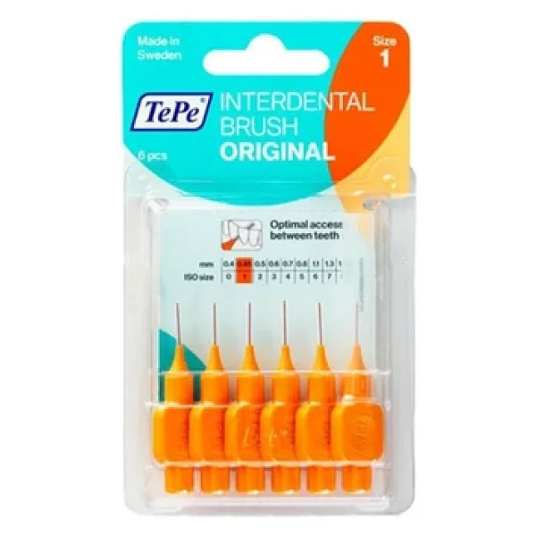 Tepe Orginal Turuncu 0.45 Mm 6'lı Arayüz Fırçası - Görsel 2