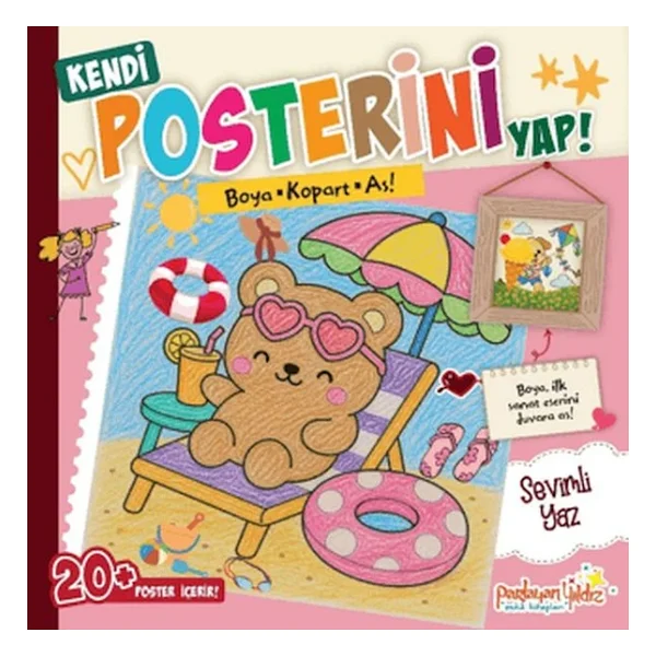 Kendi Posterini Yap! - Boya Kopart As! - Sevimli Yaz - Kolektif - Görsel 5