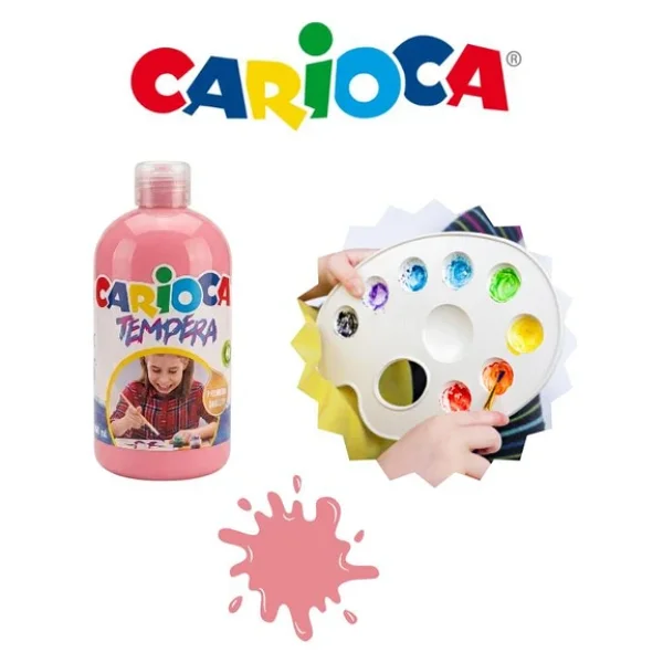 Carioca Süper Yıkanabilir 500 Ml Pembe Tempera Boyası - Görsel 5