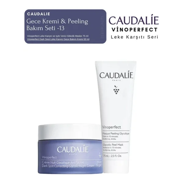 Caudalie Vinoperfect Leke Bakım Seti -13 Gece & Peeling Orijinal Boy - Görsel 4
