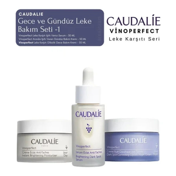 Caudalie Vinoperfect Leke Bakım Seti -1 Gece Ve Gündüz Kremi Leke Serum Orijinal Boy - Görsel 4