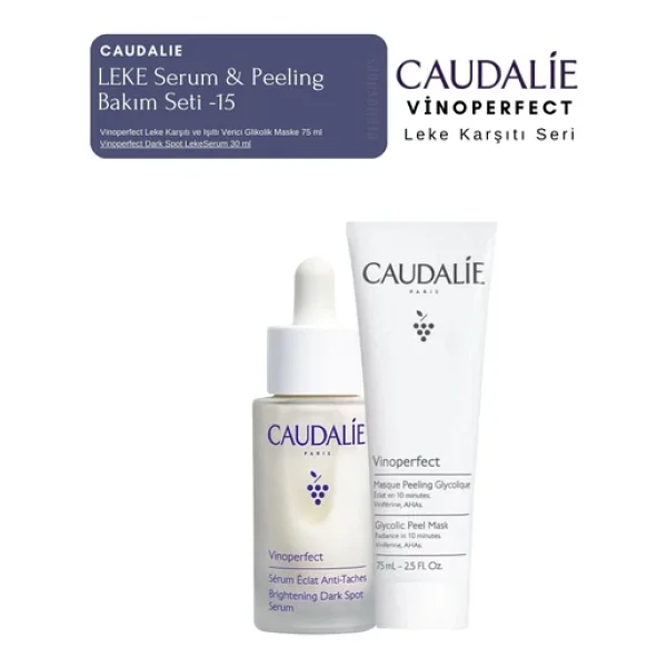 Caudalie Vinoperfect Leke Bakım Seti -15 Serum & Peeling Orijinal Boy - Görsel 6