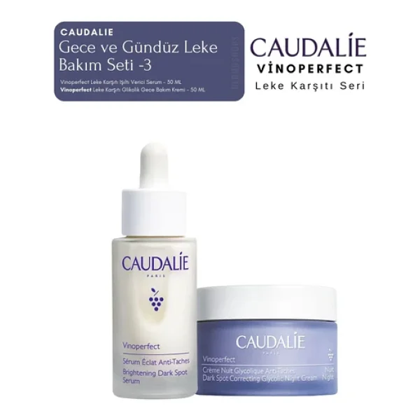 Caudalie Vinoperfect Leke Bakım Seti -3 Gece Kremi & Serum Boy - Görsel 4