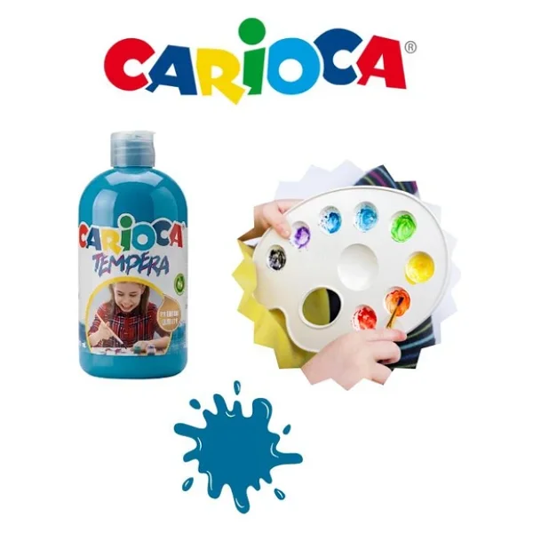 Carioca Süper Yıkanabilir 500 Ml Mavi Tempera Boyası - Görsel 5