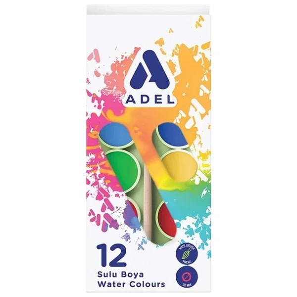Adel 28 mm 12'li Sulu Boya - Görsel 5