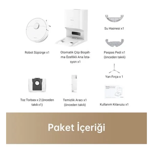 Dreame D10 Plus Gen 2 Çöp İstasyonlu Akıllı Robot Süpürge - Görsel 3